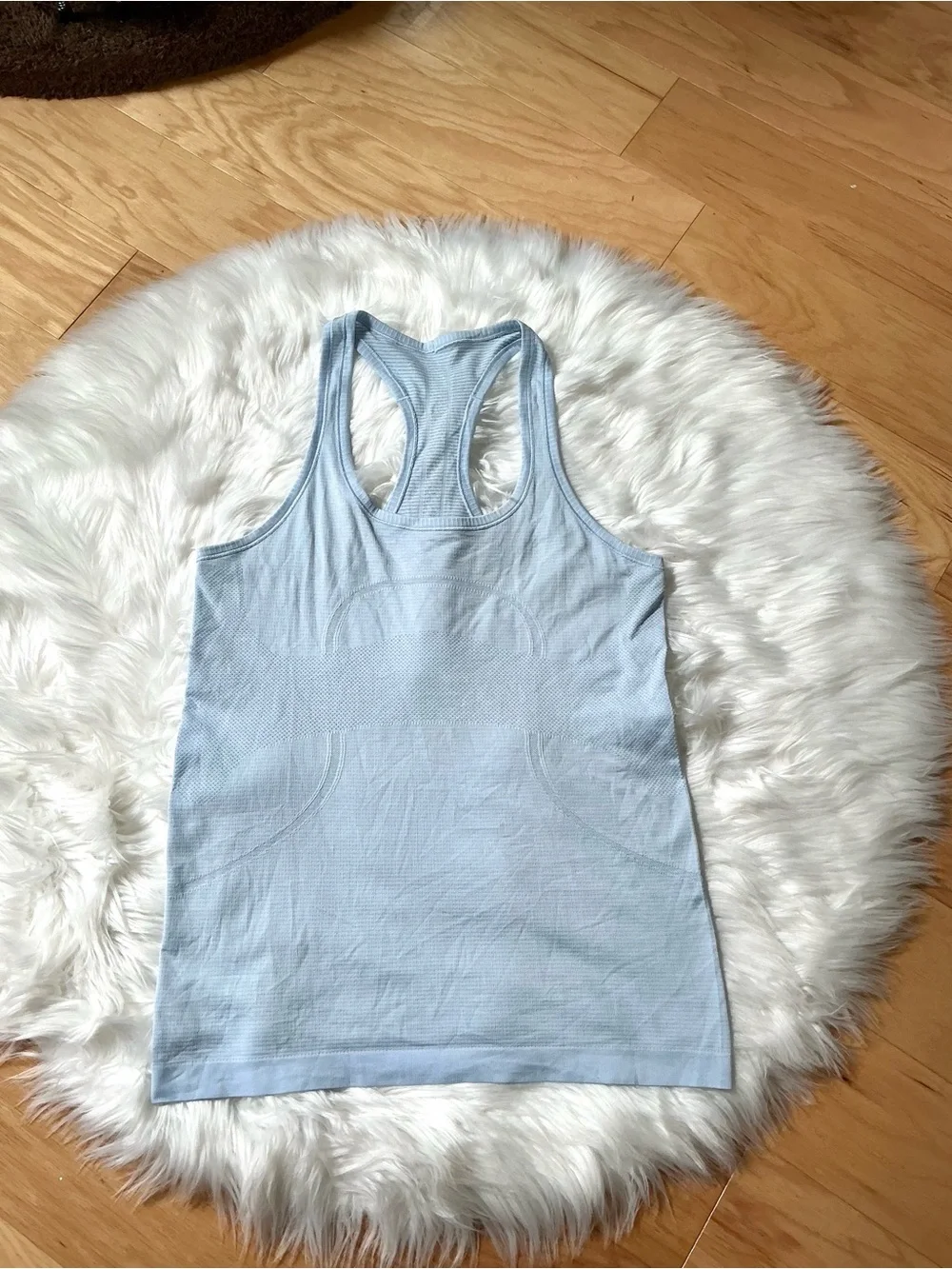 lululemon athletica Light Blue Swiftly Racerback Scoop Neck Tank Top Size 10